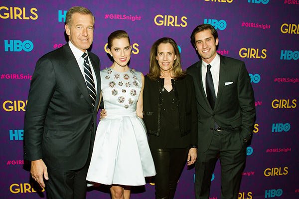 Image of Jane with her husband and children at a party following the premiere of HBO’s series “Girls” third season in January 2014
